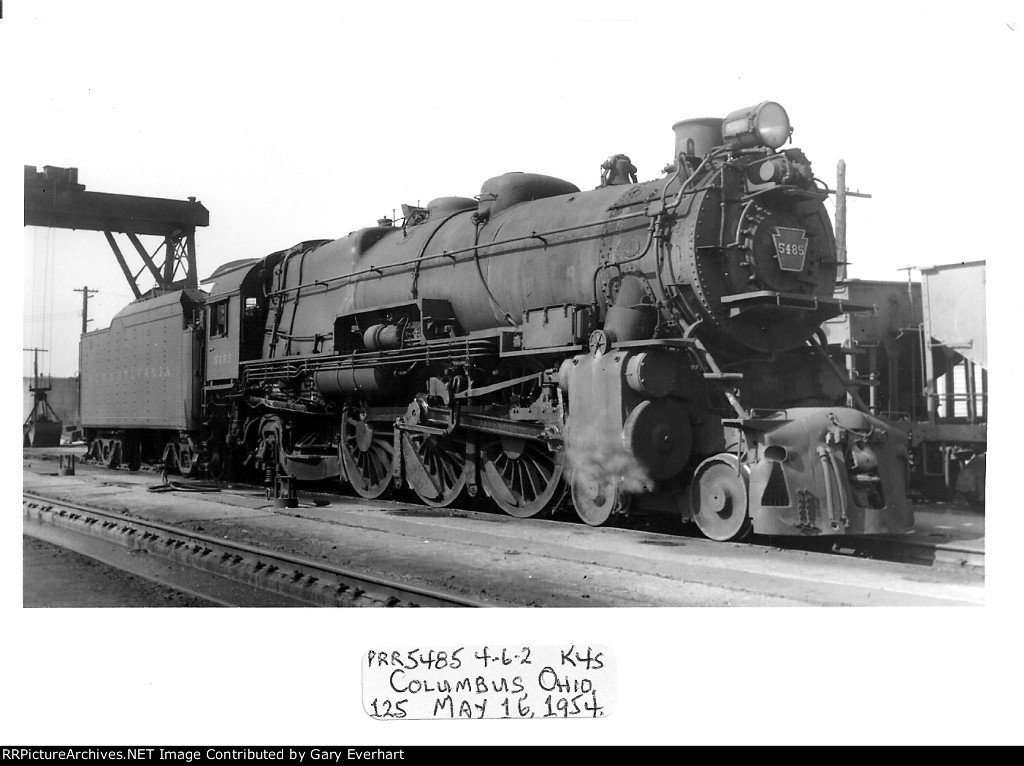 PRR 4-6-2 #5485 - Pennsylvania RR